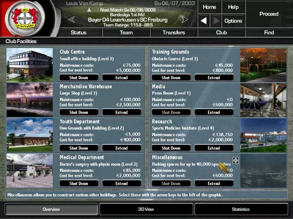 Total Club Manager 2004 - PS2 spill - Retrospillkongen