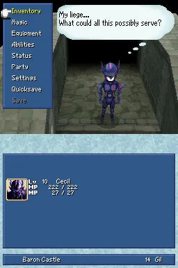 Final Fantasy IV - Nintendo DS spill (NTSC, regionfri)