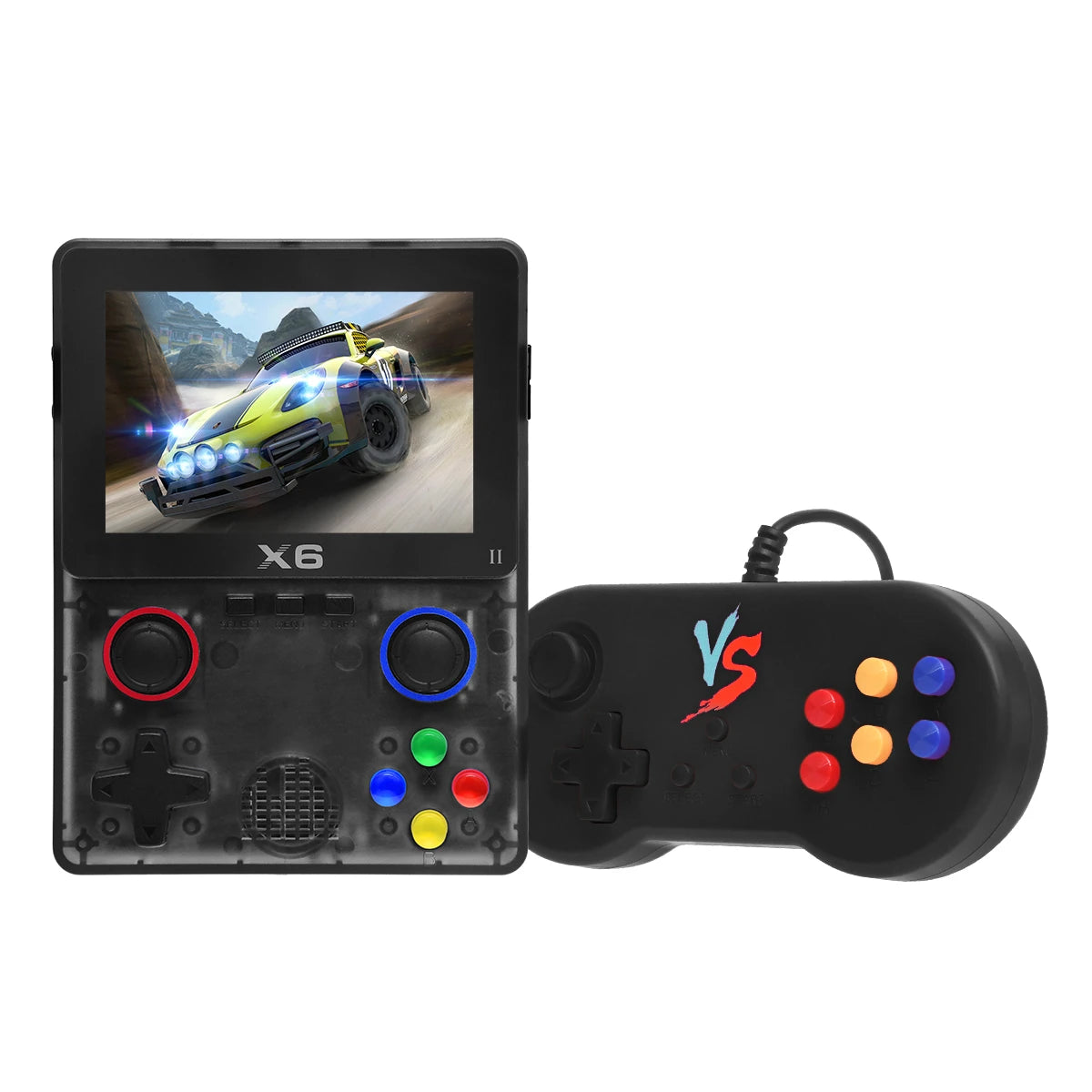 X6 Retro Spillkonsoll, 64GB, Open Source, 10000+ Spill inkludert - Retrospillkongen