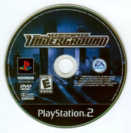 Need for Speed: Underground - PS2 Spill