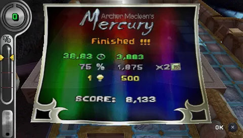 Archer Maclean's Mercury - PSP spill