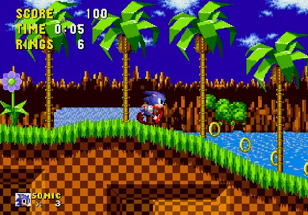 Sonic the Hedgehog - SEGA Mega Drive spill - Retrospillkongen