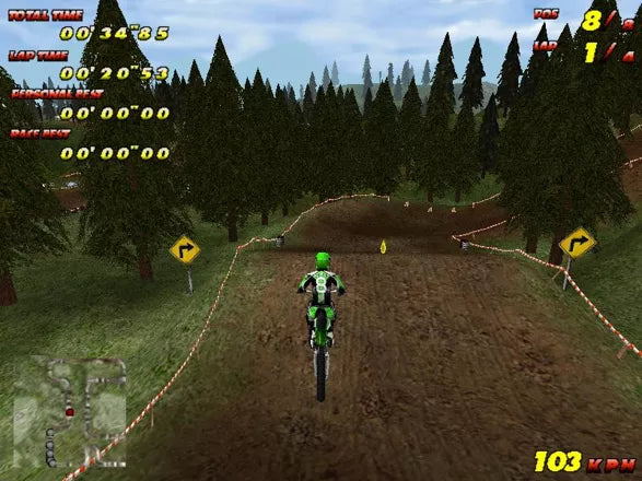 Motocross Mania - PS1 spill - Retrospillkongen