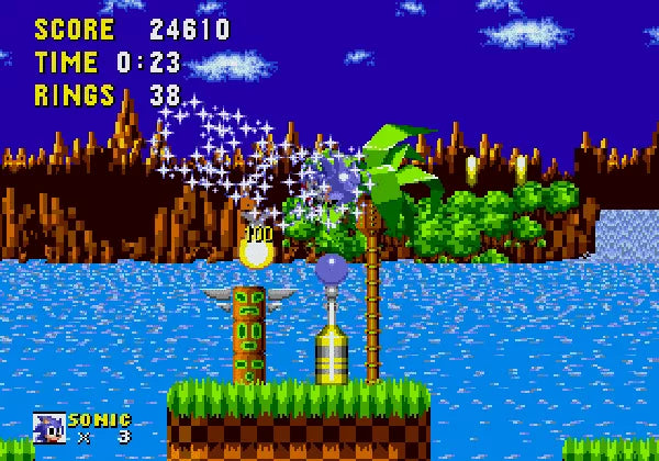 Sonic the Hedgehog - SEGA Mega Drive spill - Retrospillkongen