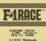 F-1 Race - Gameboy spill - Retrospillkongen