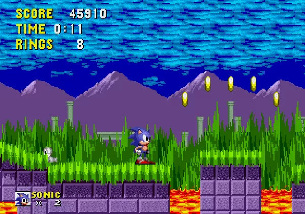 Sonic the Hedgehog - SEGA Mega Drive spill - Retrospillkongen