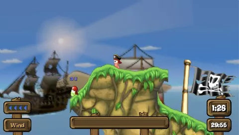 Worms: Open Warfare 2 - PSP spill - Retrospillkongen