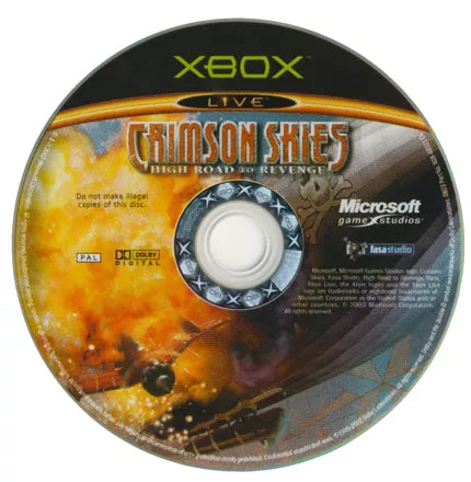 Crimson Skies: High Road to Revenge - Xbox spill