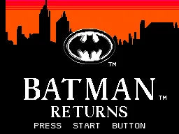 Batman Returns - SEGA Mega Drive spill