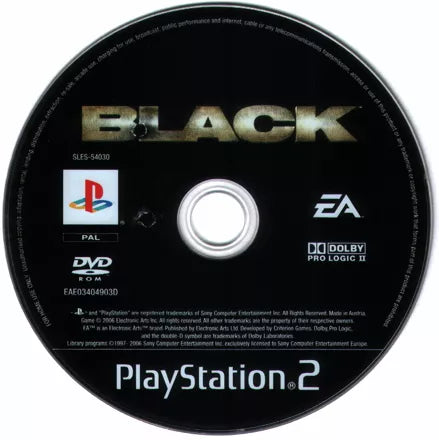 Black - PS2 spill - Retrospillkongen