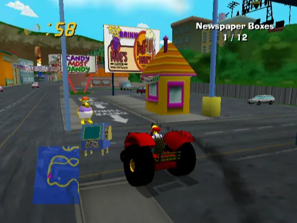 The Simpsons: Road Rage - Xbox spill