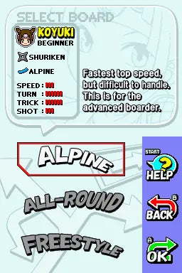 SBK: Snowboard Kids - Nintendo DS spill