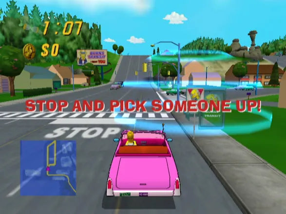 The Simpsons: Road Rage - PS2 Spill - Retrospillkongen