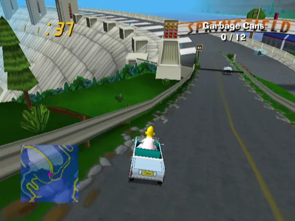 The Simpsons: Road Rage - PS2 Spill - Retrospillkongen