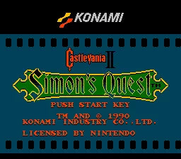 Castlevania II: Simon's Quest - NES spill - Retrospillkongen