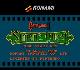 Castlevania II: Simon's Quest - NES spill