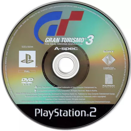 Gran Turismo 3: A-spec - PS2 spill