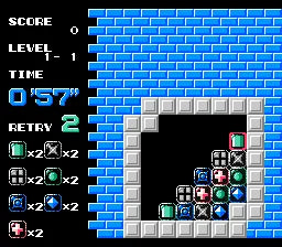 Puzznic - NES spill (NTSC, US, Canada) - Retrospillkongen