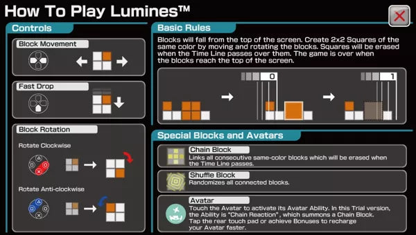 Lumines: Electronic Symphony - PSV spill