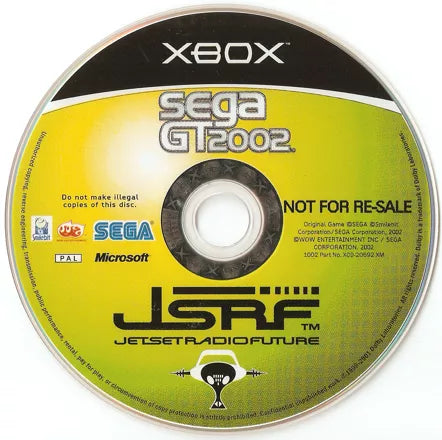 Sega GT 2002 / JSRF: Jet Set Radio Future - Xbox spill