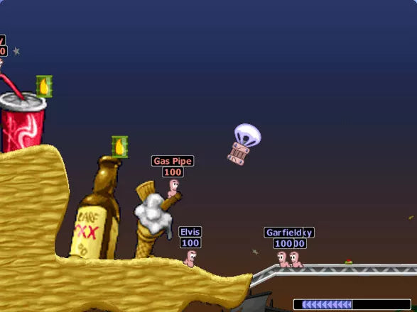 Worms: Armageddon - PS1 spill - Retrospillkongen