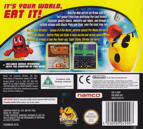 Pac-Man World 3 - Nintendo DS spill - Retrospillkongen