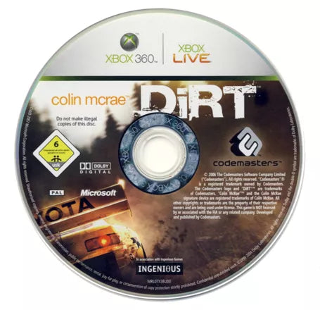 Colin McRae DiRT - Xbox 360 spill - Retrospillkongen