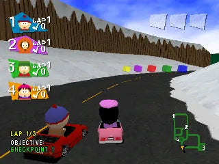 South Park Rally - PS1 spill