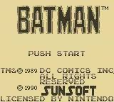 Batman: The Video Game - Gameboy spill - Retrospillkongen