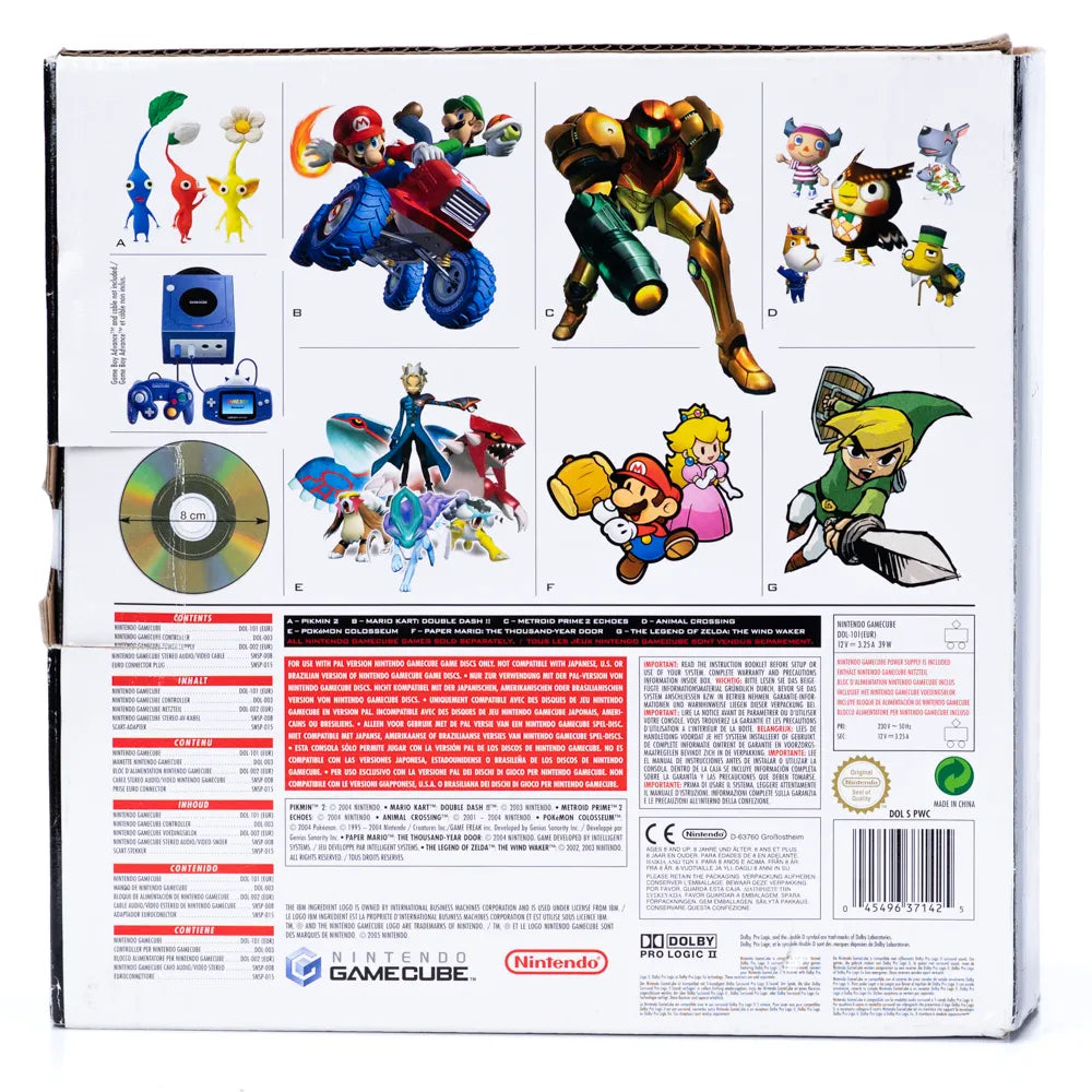 Nintendo GameCube Pearl White Konsoll i Eske - Retrospillkongen