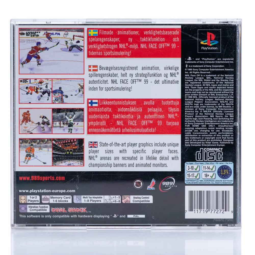 NHL FaceOff 99 - PS1 spill - Retrospillkongen