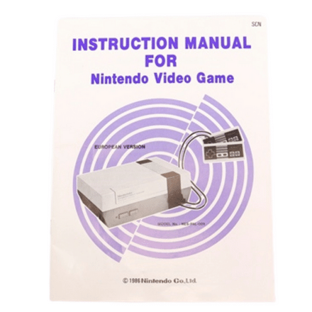 Instruction Manual for Nintendo Video Game - Tilbehør - Retrospillkongen