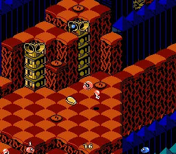 Snake Rattle N Roll - NES spill - Retrospillkongen