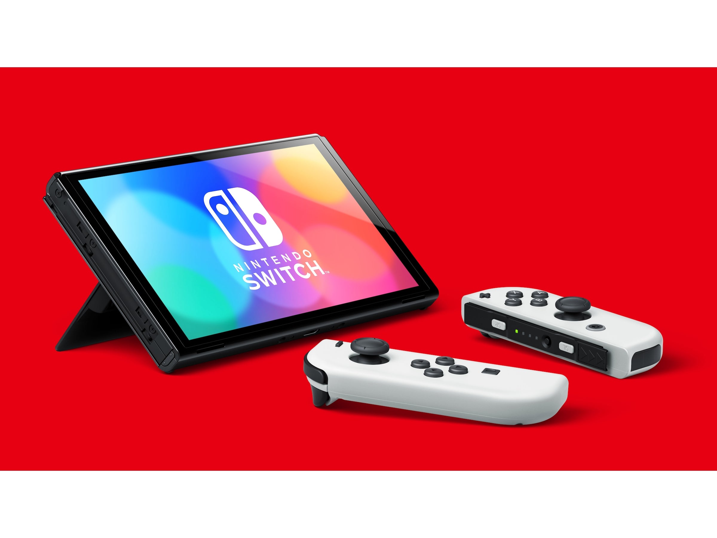 Nintendo Switch OLED spillkonsoll Hvit Komplett i Eske - Retrospillkongen