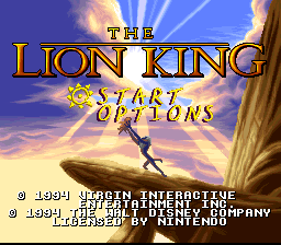 The Lion King - SNES spill - Retrospillkongen