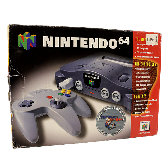 Nintendo 64 konsoll Pakke - Retrospillkongen