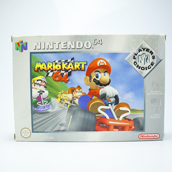Mario Kart 64 Players Choice - Nintendo 64 spill Komplett i Eske - Retrospillkongen