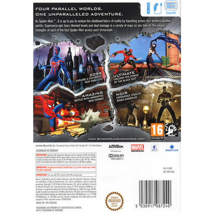 Spider-Man: Shattered Dimensions - Nintendo Wii spill - Retrospillkongen