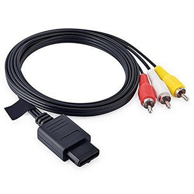AV RCA Kabel for Nintendo Super Nintendo SNES GameCube N64 Nintendo 64 - Tilbehør - Retrospillkongen