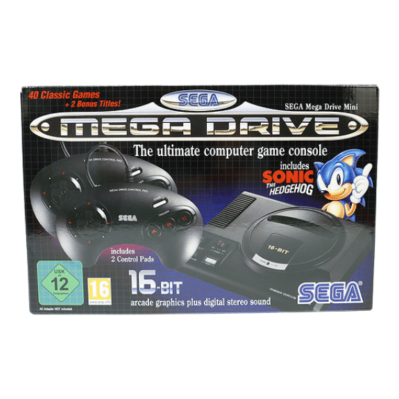 NY Sega Mega Drive Mini Classic med 100+ Ekstra games - Sega Mega Drive konsoll - Retrospillkongen