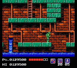 Teenage Mutant Hero Turtles - NES spill - Retrospillkongen