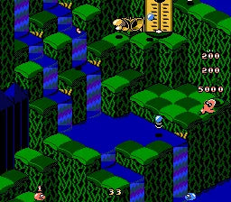 Snake Rattle N Roll - NES spill - Retrospillkongen