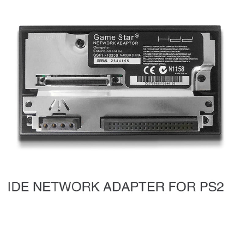 SATA/IDE-grensesnitt nettverksadapter for PS2 Fat spillkonsoll - HDD-kompatibilitet og rask lasting - Retrospillkongen