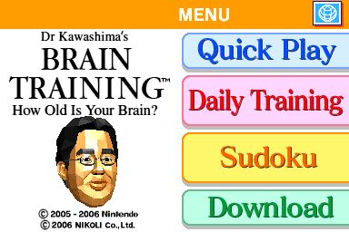 Brain Age: Train Your Brain in Minutes a Day! - Nintendo DS spill - Retrospillkongen