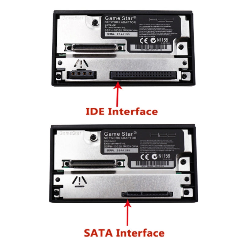 SATA/IDE-grensesnitt nettverksadapter for PS2 Fat spillkonsoll - HDD-kompatibilitet og rask lasting - Retrospillkongen