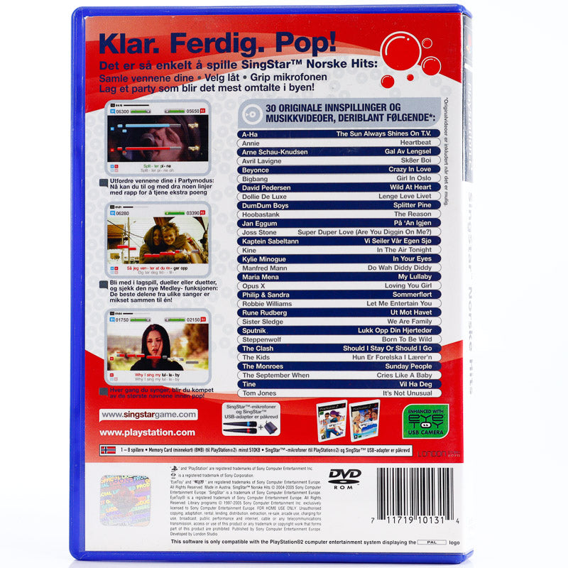 Singstar Norske Hits - PS2 spill - Retrospillkongen