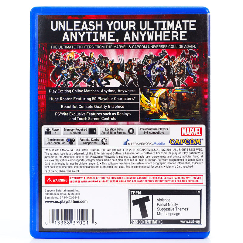 Ultimate Marvel Vs. Capcom 3 (Regionfri) - PSV spill - Retrospillkongen