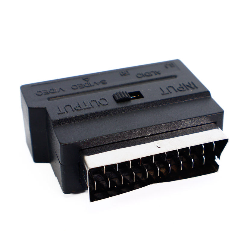 21Pin Scart Adapter AV Block: Flexibel og effektiv adapter for å koble Scart-enheter til RCA-TV-er med S-Video-port - Retrospillkongen