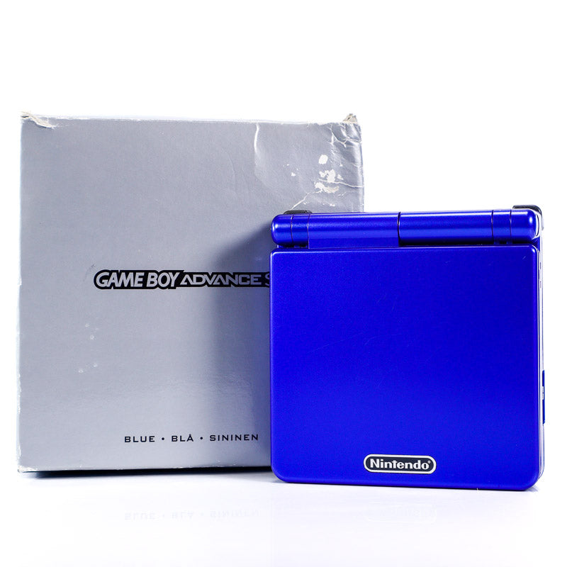 Gameboy Advance SP Cobalt Blå AGS-001 i Eske - Retrospillkongen