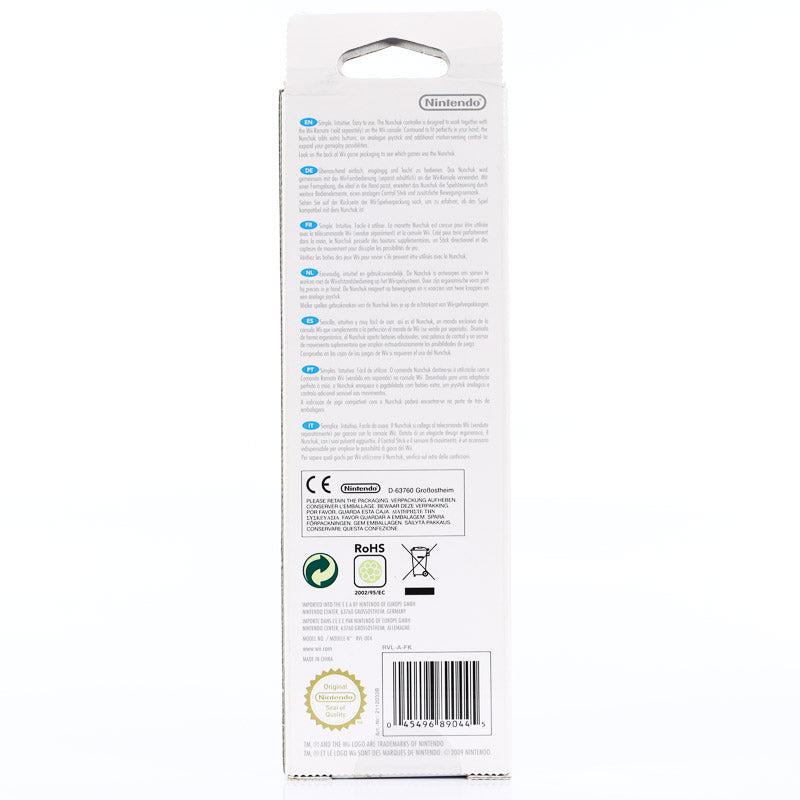 Original Nintendo Wii Nuncuck kontroller Svart (Forseglet) - Wii Tilbehør - Retrospillkongen